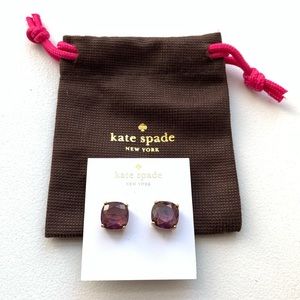 Kate spade earrings amethyst